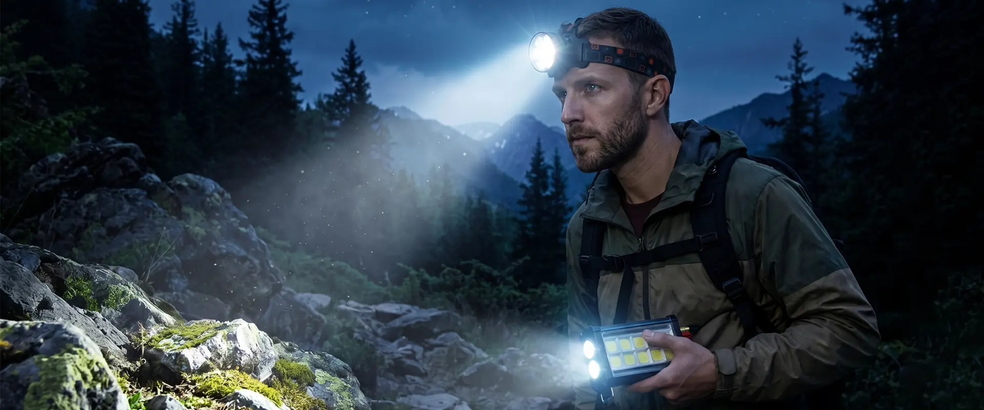 Професійний світлодіодний налобний ліхтар Forest Tiger - виробник оригінального обладнання
